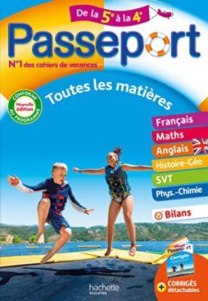 PASSEPORT - TOUTES LES MATIERES - DE LA 5E A LA 4E - CAHIER DE VACANCES 2024