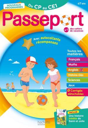 PASSEPORT - DU CP AU CE1 6/7 ANS - CAHIER DE VACANCES 2024