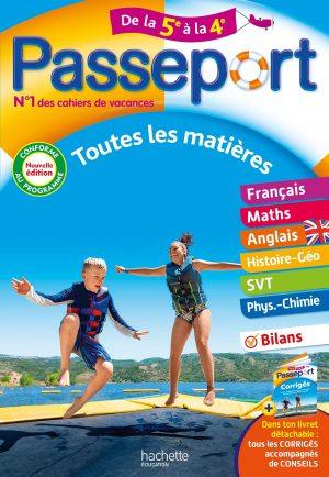 PASSEPORT - TOUTES LES MATIERES - DE LA 5E A LA 4E - CAHIER DE VACANCES 2024