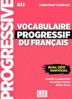 VOCABULAIRE PROGRESSIF DEBUTANT COMPLET + CD NOUVELLE COUVERTURE