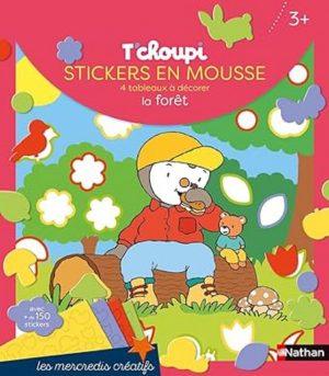 T'CHOUPI STICKERS EN MOUSSE LA FORET