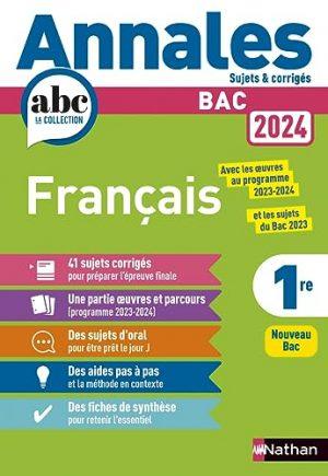 ANNALES BAC FRANCAIS 2025