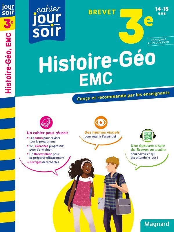 HISTOIRE-GEOGRAPHIE-EMC 3E BREVET - CAHIER JOUR SOIR