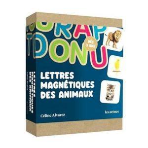 COFFRET LETTRES MAGNETIQUES ANIMAUX CELINE ALVAREZ